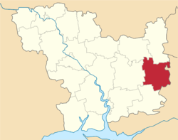 Беразьнегувацкі раён на мапе