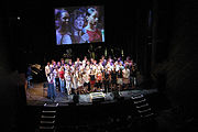 Het podium van het Performance Center van het Berklee College of Music