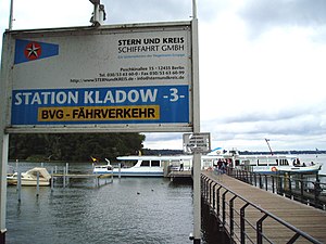 BVG ferry line F10 in Alt-Kladow, operated by Stern- und Kreisschiffahrt