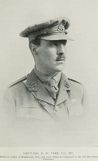 <span class="mw-page-title-main">Bernard Vann</span> English recipient of the Victoria Cross