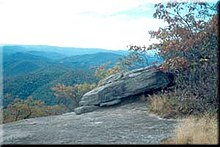 Hiking trails lead to the summit of nearby Blood Mountain