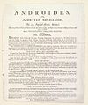 Bodleian Libraries, Handbill of 1800, announcing Androides, or, animated mechanism.jpg