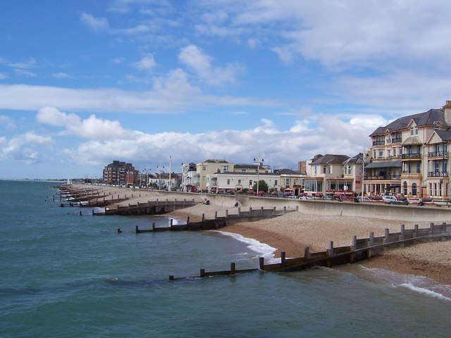 Bognor Regis' seafront as viewed from the pier in 2007