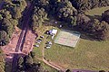 Booyong railway station and the Booyong reserve tennis courts.