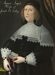 Agnes Impel, Lady Astley (d.after 1652), in mourning dress