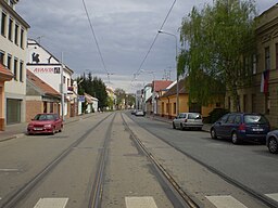 Horova ulice v pohledu od Rosického náměstí