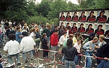 Fans in West Berlin lining up for the Bad tour concert on June 19, 1988