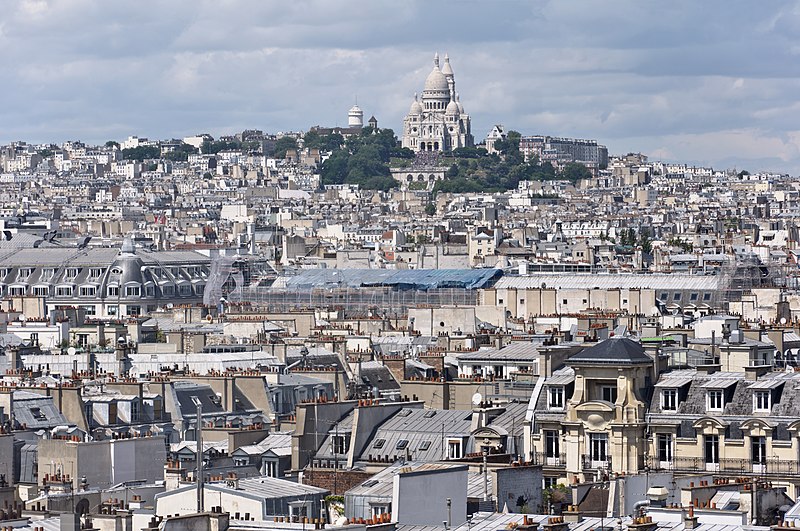 File:Butte Montmartre from centre Pompidou.jpg