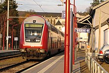 Tren en la estación en 2010