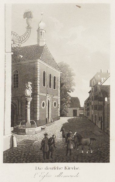 File:CH-NB - Die deutsche Kirche = L'Église allemande -vignette en bas à gauche- - Collection Gugelmann - GS-GUGE-83-53-9.tif