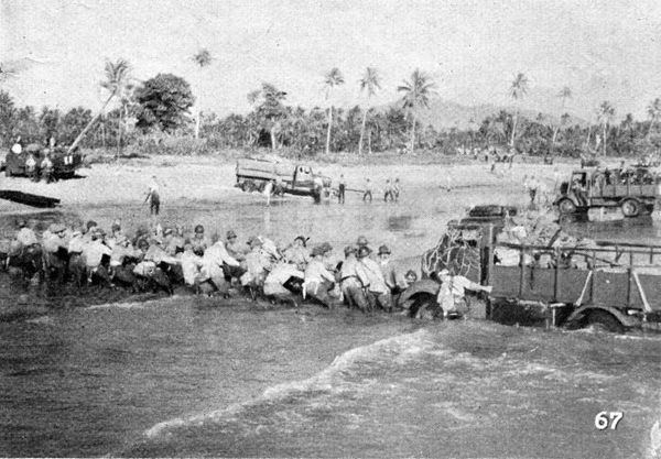 Japanese forces land on Java.