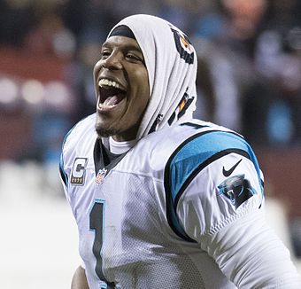 The 2015 MVP Cam Newton was drafted first overall by the Carolina Panthers.