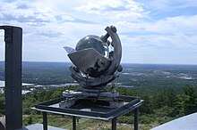 Campbell-Stokes recorder Campbell-Stokes recorder, Blue Hill Meteorological Observatory, Milton MA.jpg