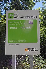 Miniatura para Lista d'espacios naturals d'Aragón
