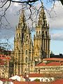 Catedral de Santiago desde a carballeira de Santa Susana