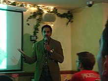 Palihapitiya in 2007 speaking at a Facebook event. Chamath Palihapitiya 2007.jpg