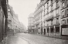 Rue du Vieux Colombier, de la place Saint Sulpice, ca. 1853–70