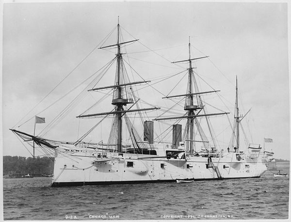 USS Chicago in 1891