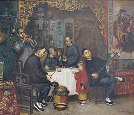 Chinese Musicians by Theodore Wores