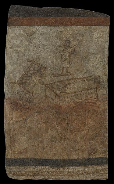 The Healing of the Paralytic – one of the oldest known depictions of Jesus, from the Syrian city of Dura Europos, dating from about 235