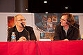 Christophe Arleston and a journalist at Chibi Japan Expo 2007 (Paris, France).