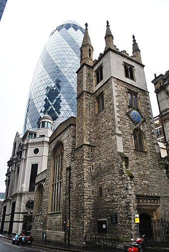 The church of St Andrew Undershaft, London