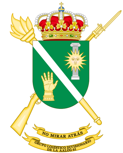 File:Coat of Arms of the Divisional Logistics Group of the 61st AALOG.svg