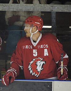 Colby Genoway LHC bilan Villarsda 2014 yil 21 fevral 2.JPG