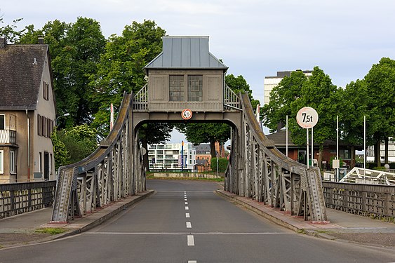 Pivot bridge in Cologne, Germany