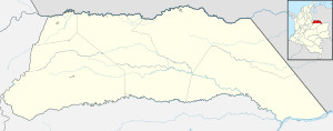 Carte des municipalités de l'Arauca