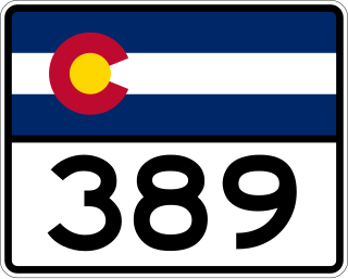 <span class="mw-page-title-main">Colorado State Highway 389</span> State highway in Colorado, United States