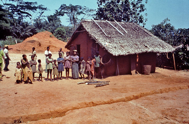 Villagers in Yambuku, Zaire, being examined by staff from the US CDC