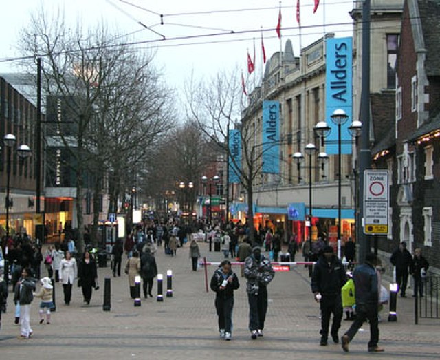 Central Croydon's main shopping area