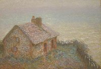 Coastguard Cabin Customs House at Varengeville by Claude Monet, San Diego Museum of Art.JPG