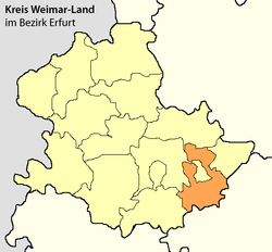 Weimar-Land district in the Erfurt district