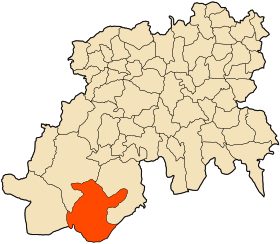 Localisation de Chahbounia