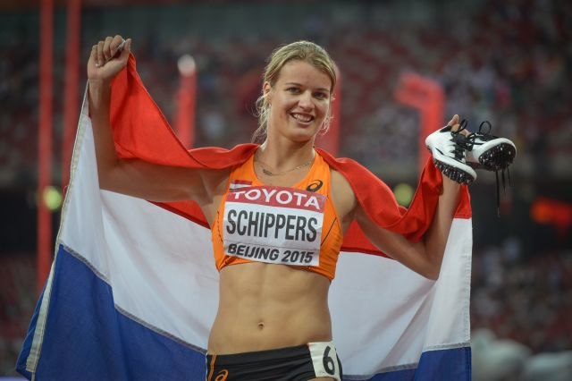 Dafne Schippers after winning silver in the 100m