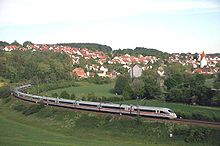 Two DB AG ICE 3 trains combined, on the Fils Valley Railway, near Lonsee, Germany. Db-403620-00.jpg