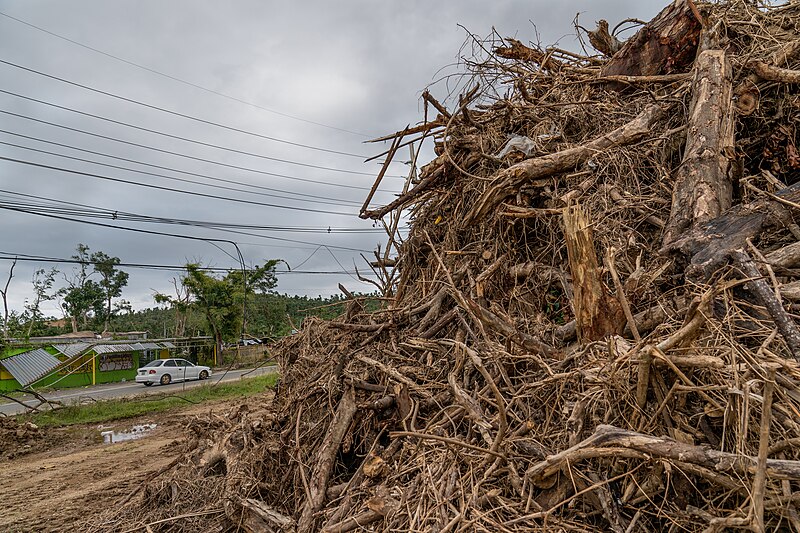 File:Debris from Hurricane Maria in a makeshift landfill, Puerto Rico.jpg