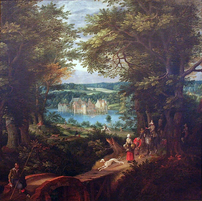 Denis van Alsloot - Landschap met waterburcht en jachttafereel.JPG