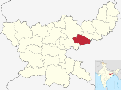 Location of Dhanbad district in Jharkhand