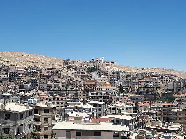 Blick auf die Stadt (2018), Kloster Unserer Lieben Frau im Hintergrund