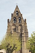 Dieupentale église Saint-Pierre Le clocher-mur XVII.jpg