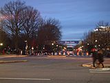 gate at capitol before dawn