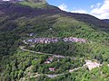 Vista su Donego da drone