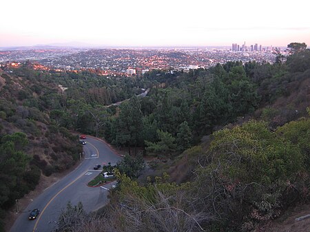 Griffith Park in the city of Los Angeles Downtown LA from Griffith Park.jpg