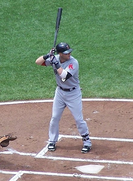 Dustin Pedroia made his 2019 debut with the Red Sox on April 9.