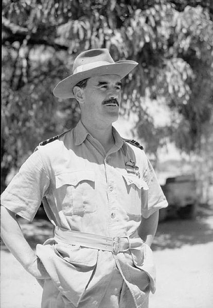 Air Vice Marshal the Earl of Bandon, Air Officer Commanding No. 224 Group at his Headquarters at Akyab, Burma.