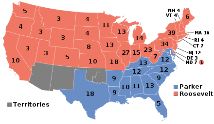 1904 electoral college results