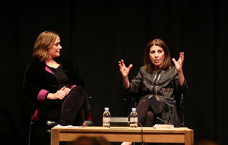 File:Ella Leya discusses her novel "The Orphan Sky" with Tracy Chevalier at King's Place, London.jpg